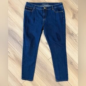 Michael Kors Dark Wash Skinny Jeans Womens Size 14 Stretch Denim